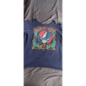 Grateful Dead blue short sleeve t-shirt size L altered reprint